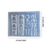 Doll Face Silicone Nail Art Mold Unique Embossed Nail Accessories Mold Jewelry Supplies Practical Nail Embossing Tool