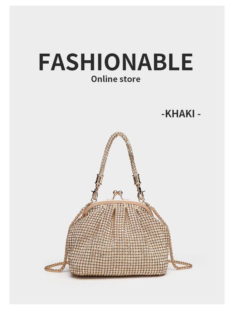 Rhinestone Diamond Sparkling Evening Clutch Handbag Crossbody Bag