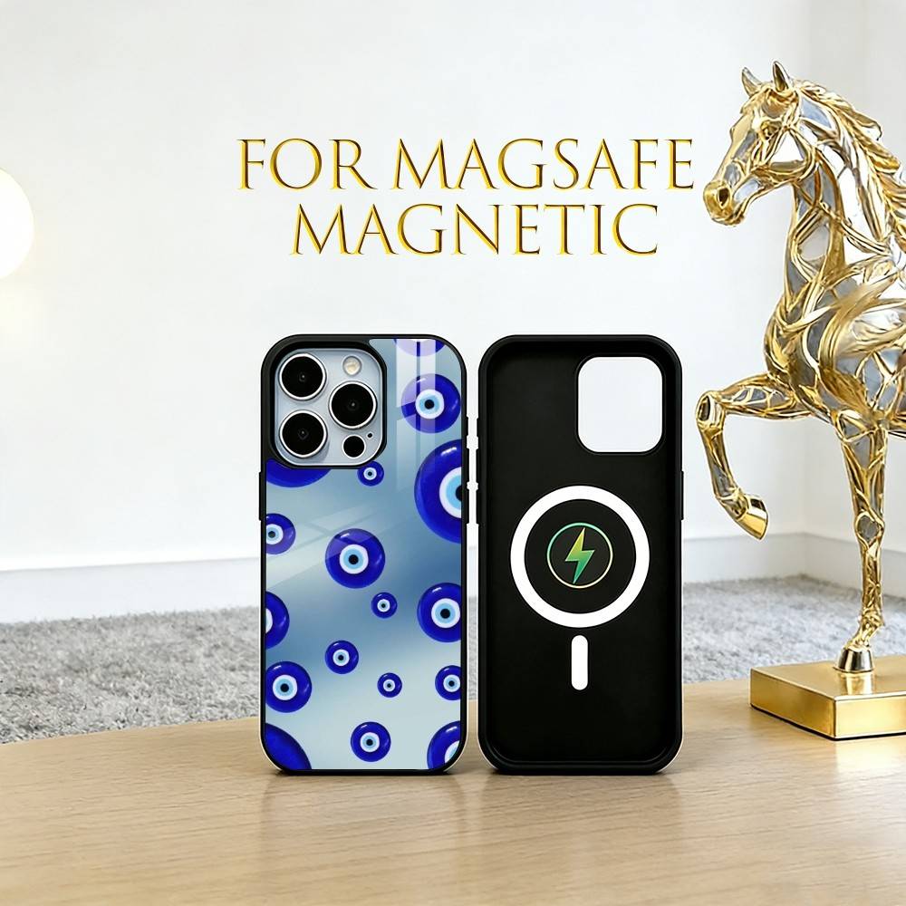 pupil-shaped Phone Case For iPhone17,16,15,14,13,12,11 Plus,Pro Magnetic with Magsafe Wireless Charging