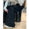 Women's High Waist Wide Leg Jeans Loose Fit Casual Thick Fleece Lined Denim Pants for Autumn Winter