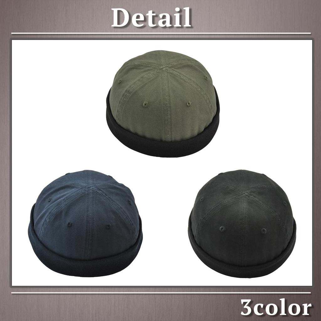 One Limitation Roll Stylish Street Style for Men and CP531 Cap, Brim, Roll-Up Hat, Women, (Black)