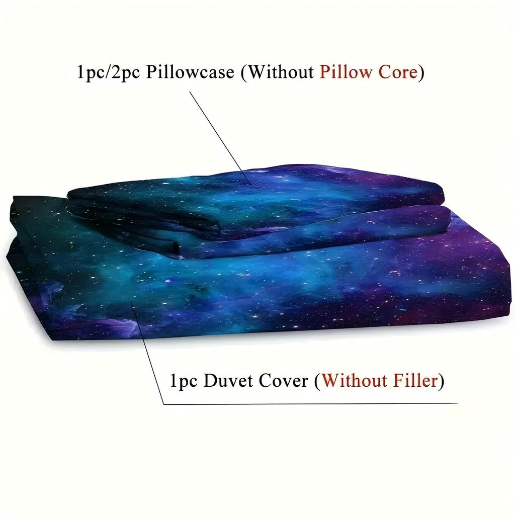 Galactic Outer Space 3D printed Universe bedding cover pillowcase Psychedelic Duvet Cover For Teen Adult Quilt cover With Zipper