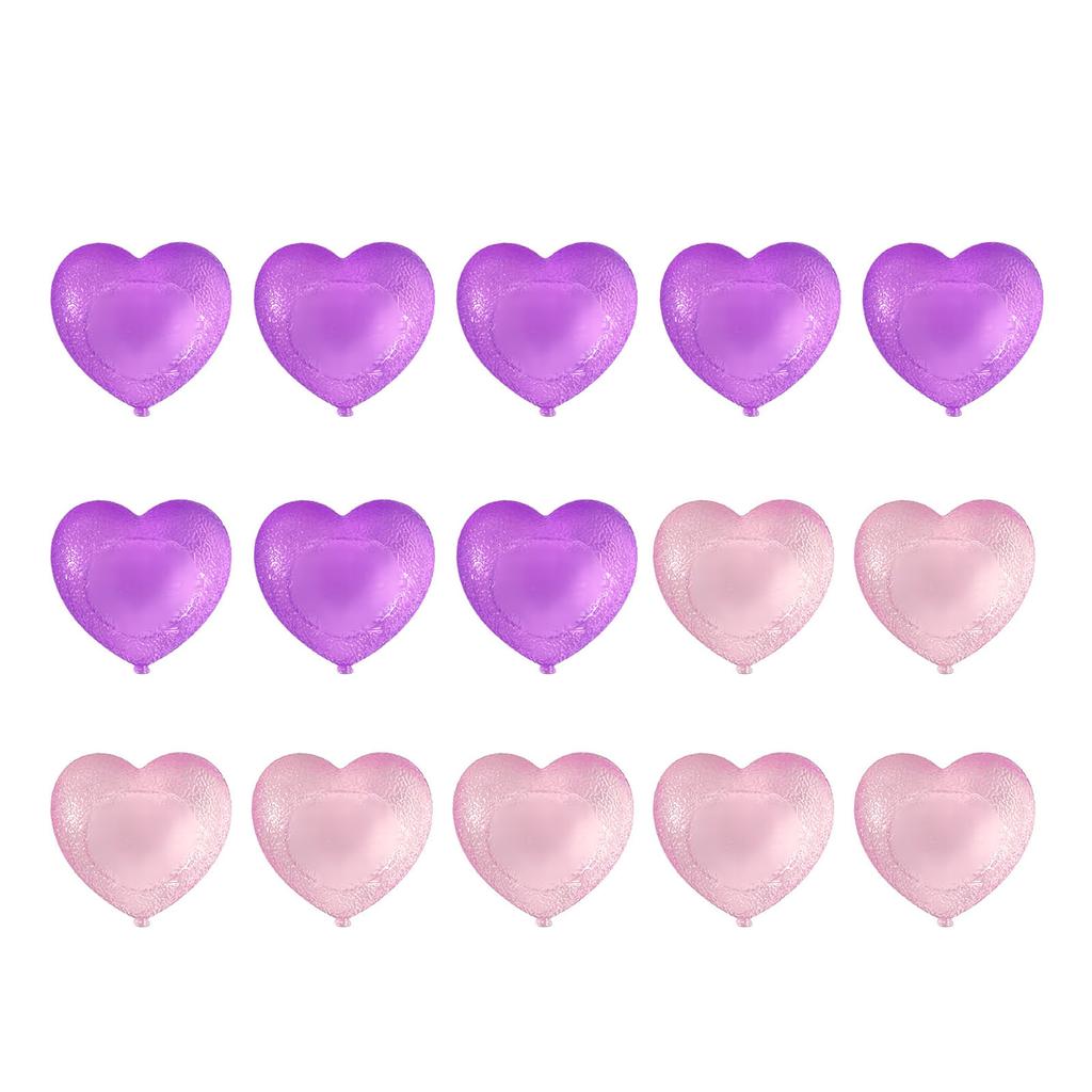 15PCS Reusable Cute Cartoon Heart Shaped Refreezable Washable Plastic S for Making Cold Drink