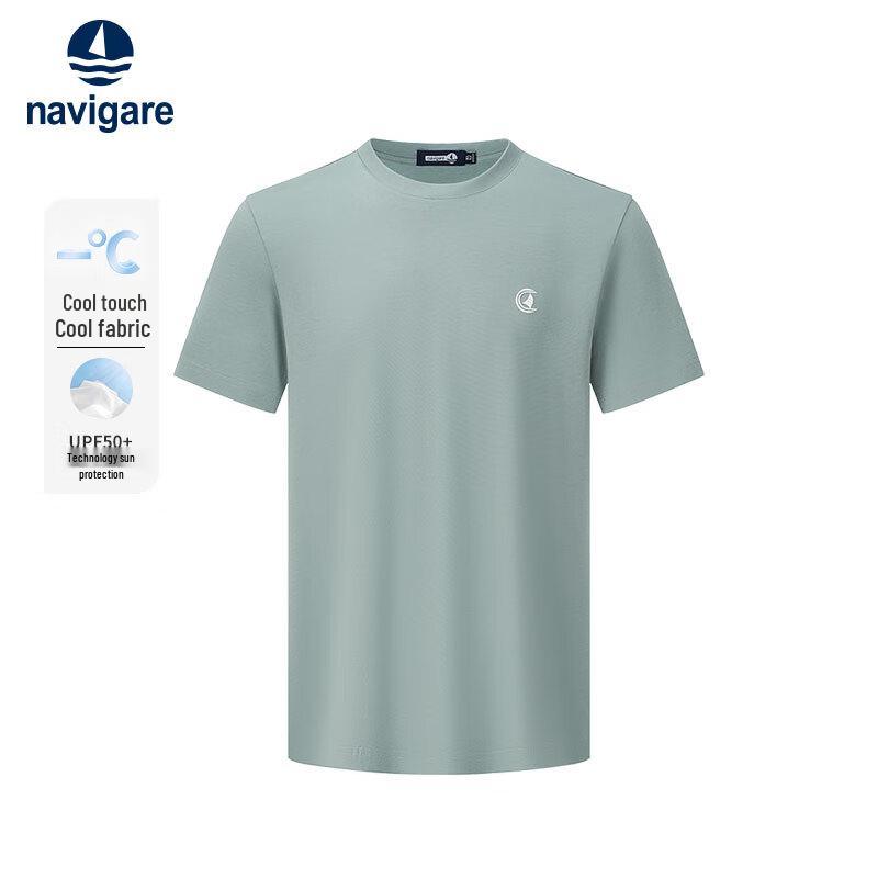 Navicare Men s Solid Round Neck Short Sleeve T-Shirt M 3790₽
