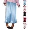Women's Loose Fit Straight Leg Polka Dot Pants Casual Trousers