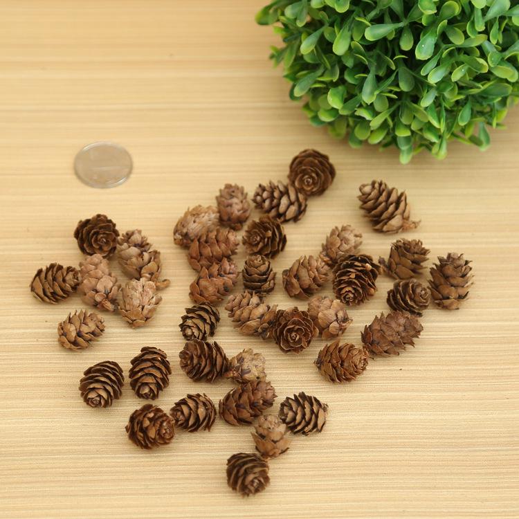1-15Cm Natural Pine Cone Christmas Decoration Pendant Creative Ornament Shooting Prop Dried Flower Pine Tower