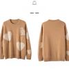 Women's Wool Sweater Thick Warm Loose Pullover Wool Sweater Casual Color Block Pullover Knit Jumper