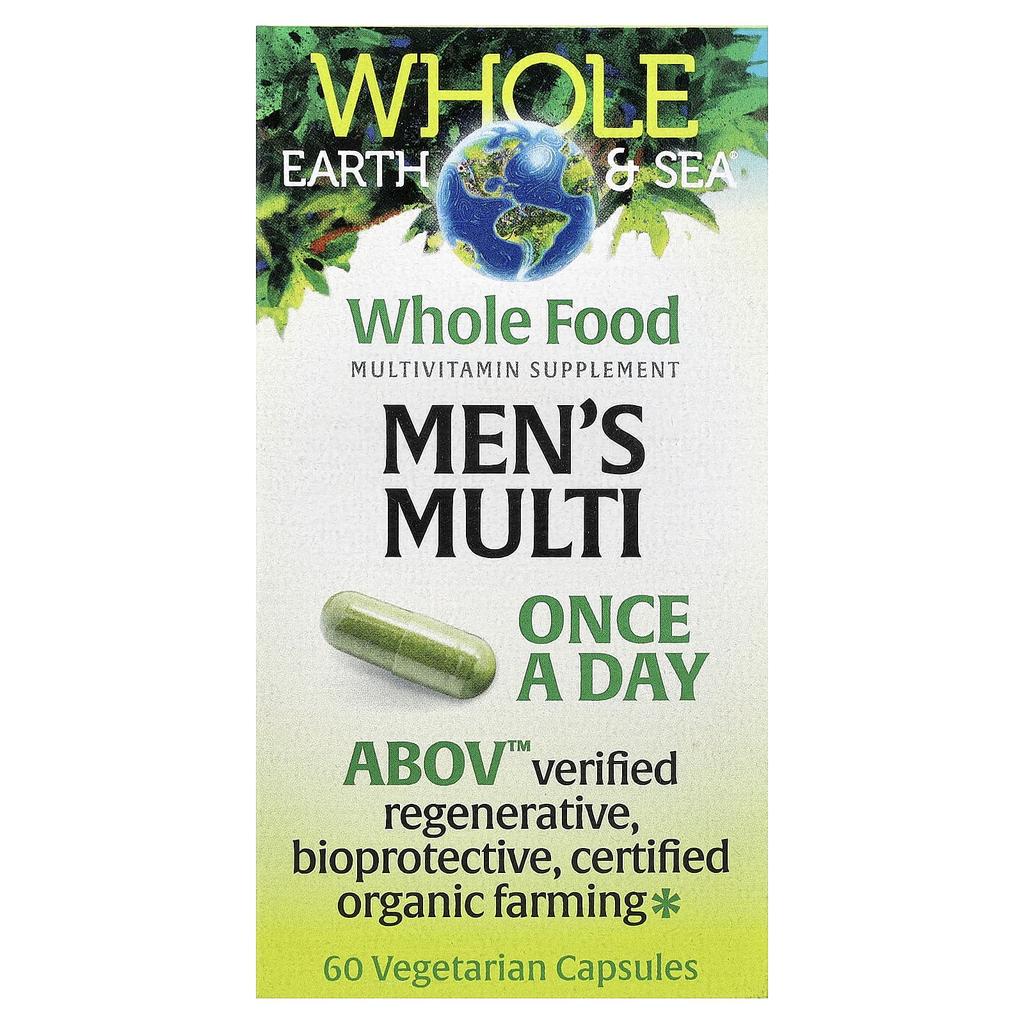 Natural Factors, Whole Earth & Sea®, Men's Multi, 60 Veggie Capsules