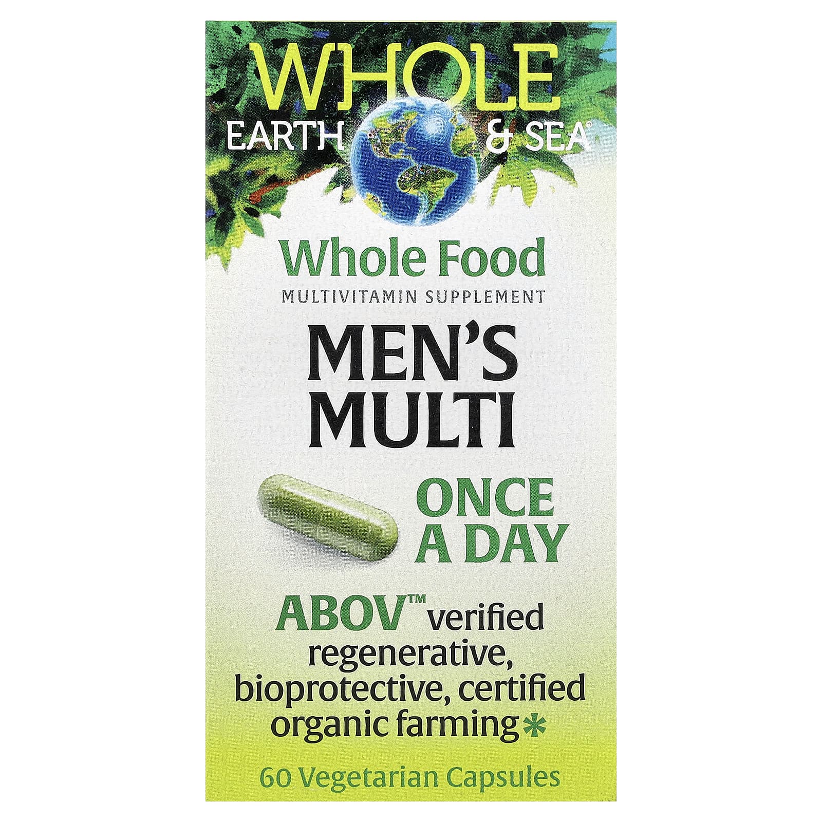 

Natural Factors, Whole Earth & Sea®, Men s Multi, 60 Veggie Capsules