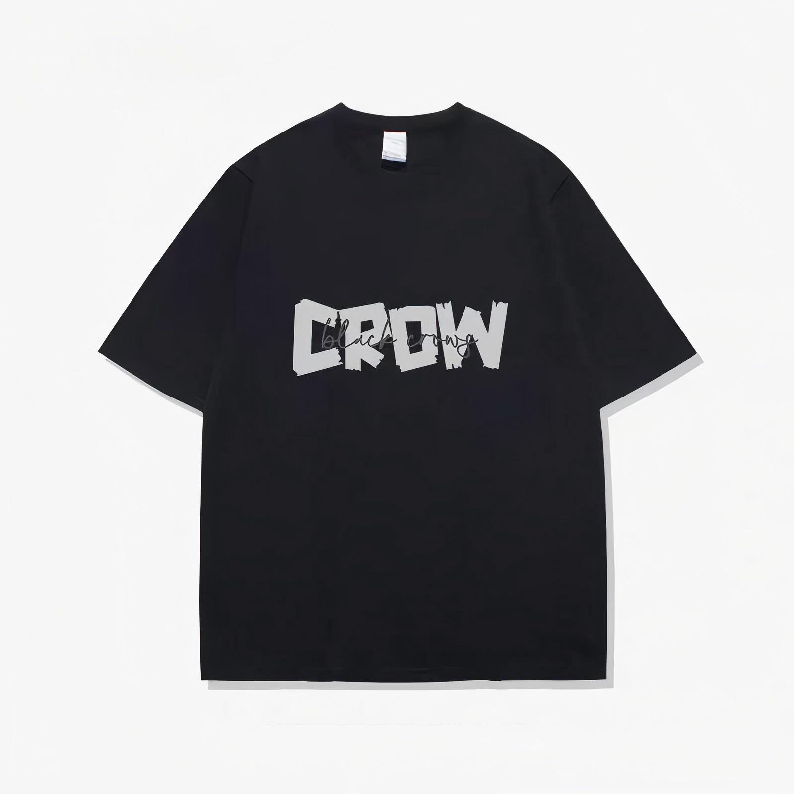 2026  summer simple text design trendy brand printing short-sleeved retro street T-shirt men s and women s short-sleeved T-shirt S