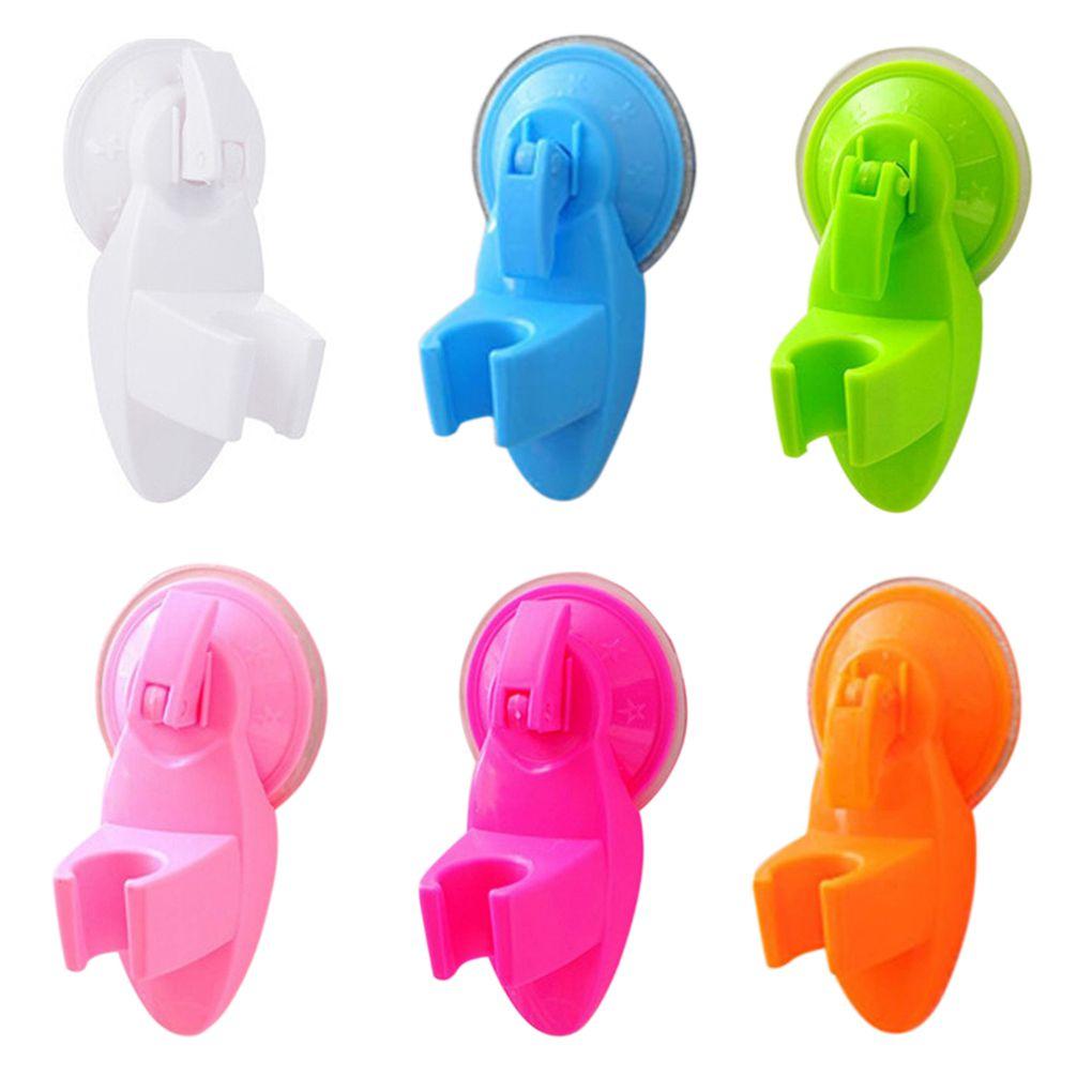 Bathroom Strong Attachable Shower Holders Movable Bracket Suction Mounting Seat Household Bathing Room Suctorial Pedestal