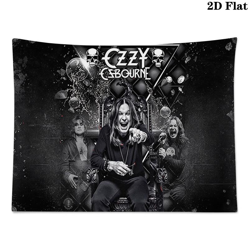 Ozzy Wall Tapestry Aesthetic Wall Hanging Printed Fabric Blanket Decorative Tapestries for Bedroom Living Room Home Decor
