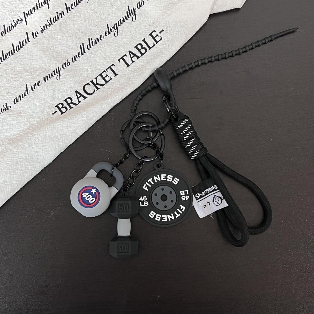 Water Cups Barbell Plates Keychain Detachable Fitness Series Pendant  Bodybuilder