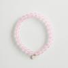 Modernes Silber 925 rosa Amethyst Edelstein Armband 6mm