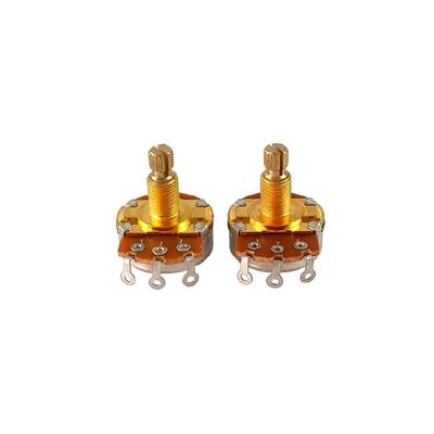 2Pcs A500K/B500K Linear Taper Potentiometer Short Shaft Guitar Potentiometers  Volumes Tone Guitar Pots Easy To Use