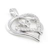 Les Trésors De Lily [I9075] - Pendentif Argent 'Love' blanc argenté (rhodié) - 28x22 mm