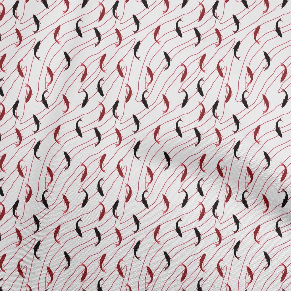 oneOone Cotton Flex Dark Teal Green Fabric Ocean Fish Dress Material Fabric Print Fabric By The Yard 40 Inch