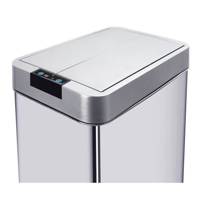 KITCHEN MOVE Poubelle Automatique SILVERLAKE - 70L - Inox Avec Cerclage