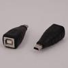 ABS USB B Type Female To Mini USB Male Converters For Cameras Tablets And Gaming Consoles