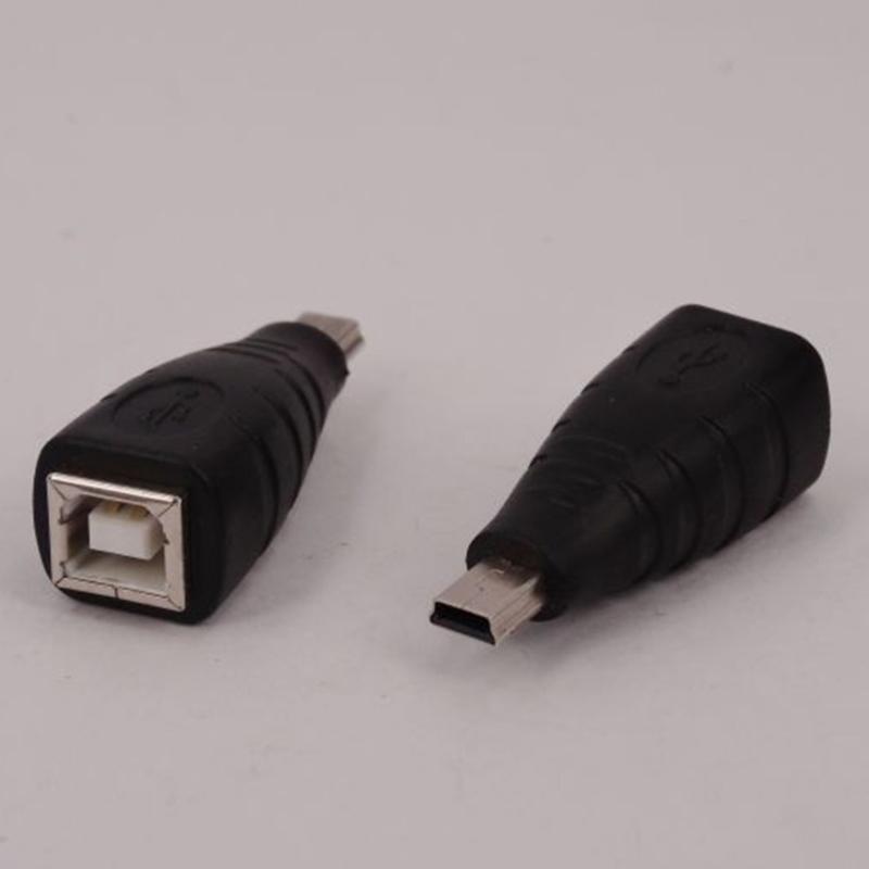 ABS USB B Type Female To Mini USB Male Converters For Cameras Tablets And Gaming Consoles