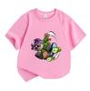 Kids Boys Girls Crew Neck Short Sleeve 100% Cotton T-shirt, Cool Cartoon Skateboard Skater Print Casual Tees, Comfortable Lightweight Tops for Daily O
