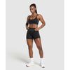 Gymshark Apex Seamless Strappy Sports Bra Black Graphite Grey B3b3k Bb29
