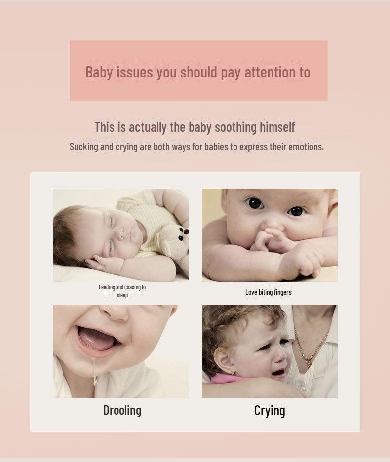 Biqin Heart-Shaped Silicone Pacifier for 0-6 Months - Soft for Sleeping