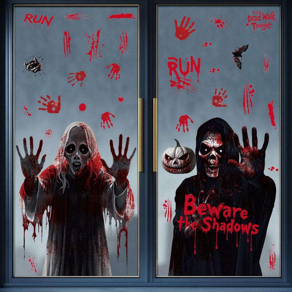 

Хэллоуин Ужасные Декоративные Электростатические Наклейки Призрак Наклейка на Окно