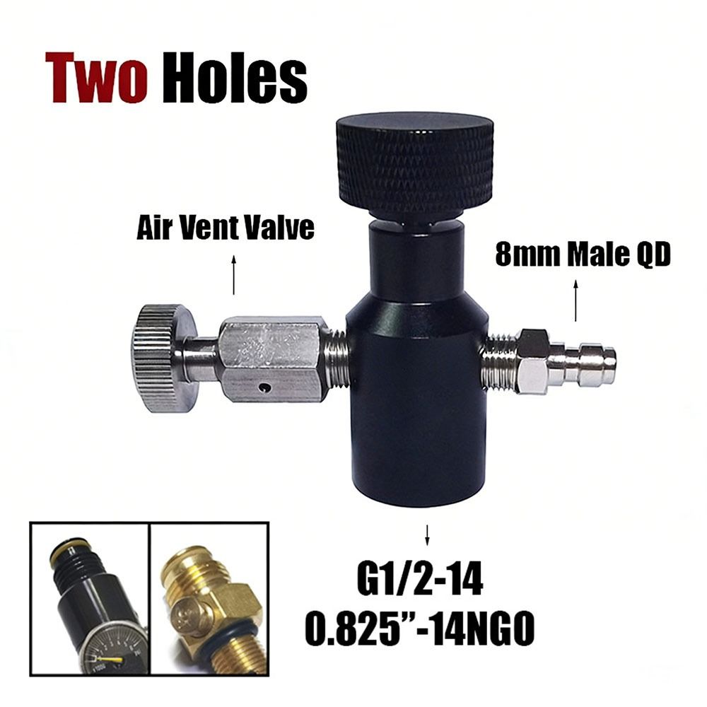 Ein/Aus-Ventil HPA-Fülladapter G1/2 Gewinde Lufttank-Ventiladapter Luftsystem-Befüllung
