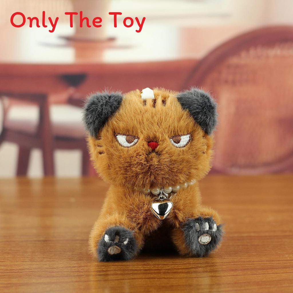 Cute Cat Plush Toy Keychain With Pp Cotton Filling For Bags And Keys