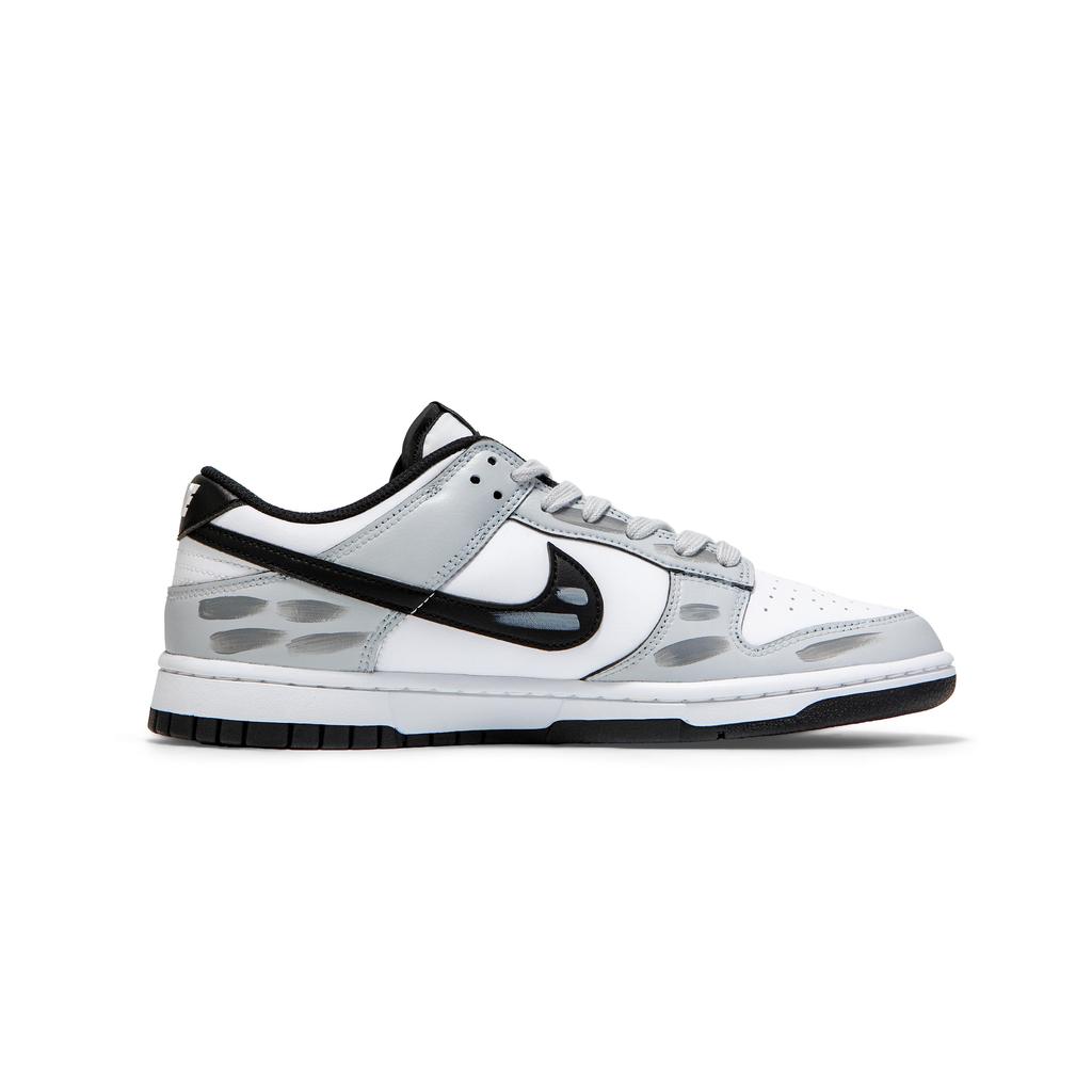 Nike Dunk Abrasion Resistant Abrasion Resistant Low Top Skateboard Shoes Women's Black White Gray CW1590-100(Team1517-SBOX)