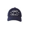 Spring Summer Cotton Baseball Cap With Embroidered Butterfly Knot Design For Women