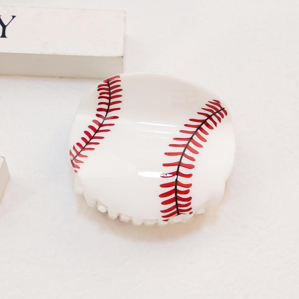 Y2K Acrylic Large Hair Clip Fashion Shark Clips Basketball Football Rugby Girls Hair Claw Hair Accessories for Women