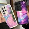 Phone Case for Samsung Galaxy S26 S25 Ultra S24 FE Pink Sunset Beach Dreamy Scenery Shell S23 Plus S22 + S21 S20 5G Soft Silicon