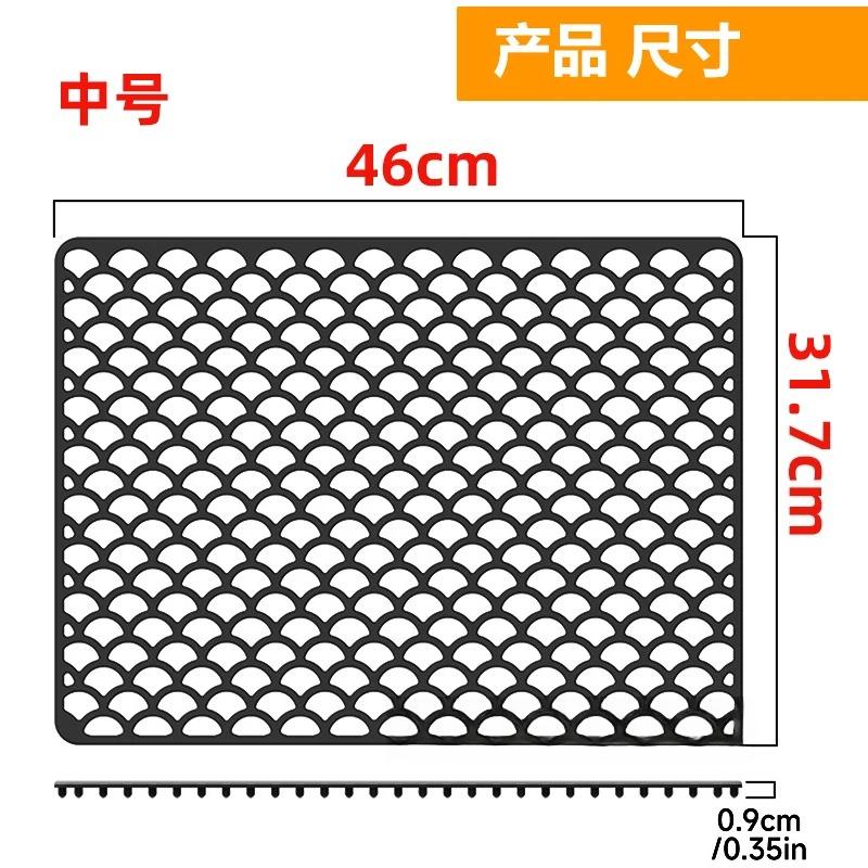 New Silicone Kitchen Dishwashing Hollow Out Sink Mats Bottom Scratch Resistant Multi Functional Pad Kitchen Sink Protector Mats