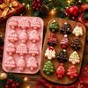 Heat-Resistant Christmas Tree Mold 12 Cavity Chocolate Mold Resin Craft Mold  DIY Craft Projects