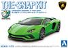 Aoshima Bunka Kyozai The Snap Kit Series Lamborghini Aventador S Pearl Green Plastic Model 1/32 Pre-Colored 12-D