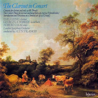 CD BRUCH MENDELSSOHN CRUSELL THEA K  The Clarinet In Concert Concerto F CDA66022 Hyperion 1987 UK Classical Used