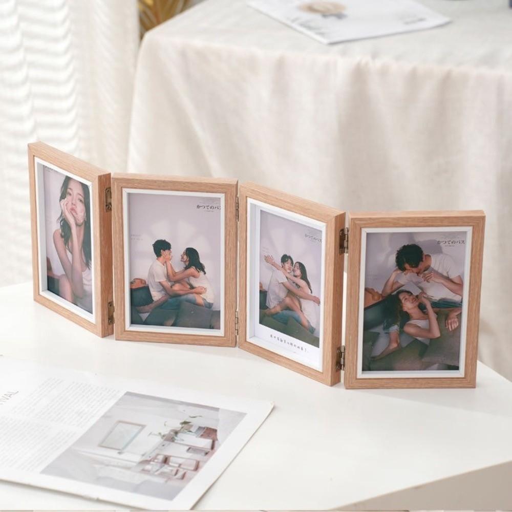 Foldable Hinged Photo Frame Hinged Mechanism Picture Album New Photo Frame  Home Decor