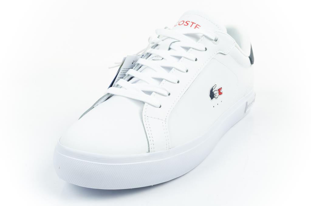 Lacoste Powercourt 125 1 SMA wht/nvy/red-leather [749SMA0080407] size 46