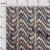 oneOone Cotton Flex Fabric Stripe & Chevron Ikat Fabric Prints By Yard 40 Inch