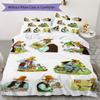 Set Copripiumino Trapuntato con Motivo Pettson e Findus Copripiumino Federa Decorazione per la Casa Regalo di Compleanno (1 * copripiumino + 2 * federe senza imbottitura)108
