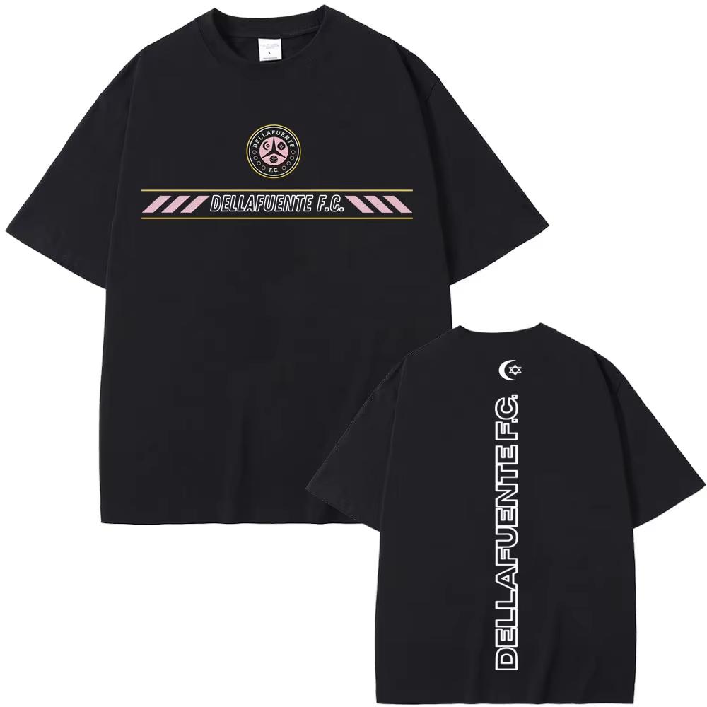 Rapper Dellafuente Album Tour Logo T Shirt Unisex Women Harajuku Fashion Hip Hop Tshirt Streetwear High Quality Cotton T Shirts