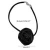 Gothic Elegant Big Rose Flower Clavicle Chain Necklace Women Wedding Bridal Sexy Adjustable Choker Jewelry Y2K Accessory