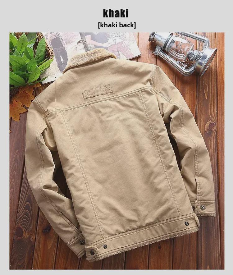 2024 Men's Winter Velvet Cotton Casual Korean-Style Jacket – Trendy Fit Warm Coat