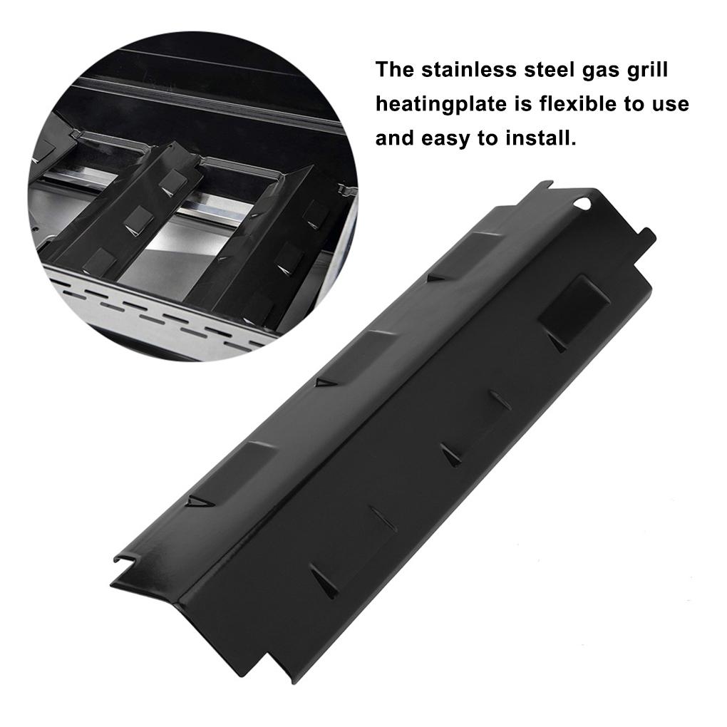 4 Pieces Portable Barbeque Heats Plates Stainless Steel Burner Grill Shielding Tent BBQ Spare Parts Replacement for Charbroil