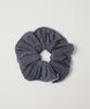 Satur (W) Wrinkle Color Block Scrunchie Charcoal