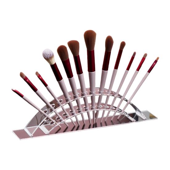 

Акриловый держатель для кистей для макияжа, органайзер для палочек для волос, большая емкость, прозрачный арочный акриловый дисплей