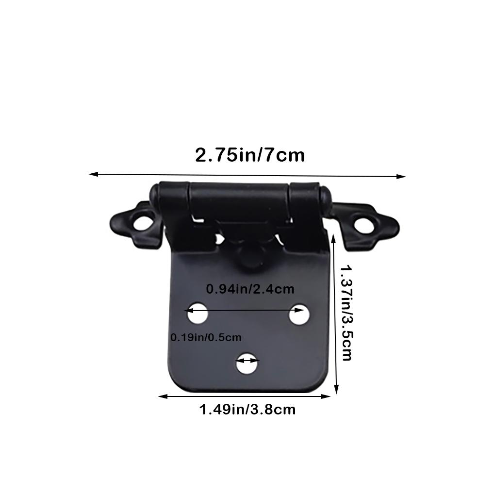 20pcs Self Close Cabinet Door Hinge Kitchen Cupboard Flush Spring Hinge Wardrobe Kitchen Cabinet Antique Furniture Hardware