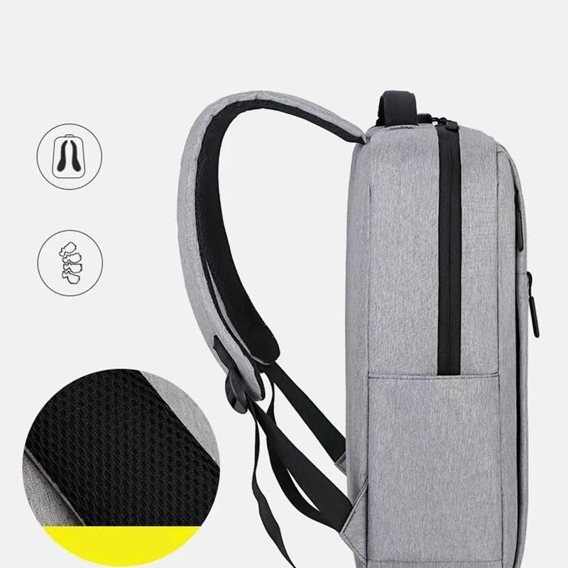 Trendy Oxford Cloth Versatile Backpack Black Grey Blue Red School Student Backpack Washable Business Rucksack